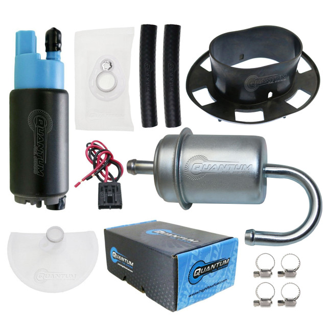 Quantum Fuel Systems OEM Replacement In-Tank EFI Fuel Pump w/ Tank Seal, Fuel Filter, Strainer for the Honda CB900F Hornet '02-07, CBR600F '01-06 Quantum Fuel Systems OEM Replacement In-Tank EFI Fuel Pump w/ Tank Seal, Fuel Filter, Strainer for the Honda CB900F Hornet '02-07, CBR600F '01-06